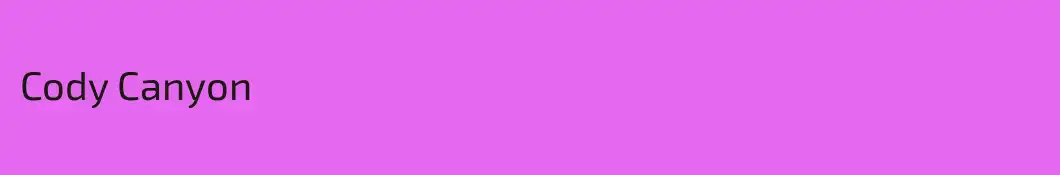 Cody Canyon